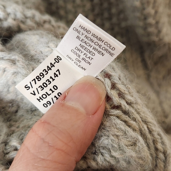 Banana Republic Italian yarn alpaca wool zip up collar vest soft beautiful - Picture 5 of 5